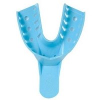 Safe-Dent - Impression Trays, #2 Large Lower, 12/Bag, Blue